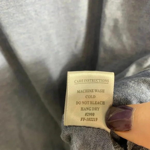 Free Fly Mens Polo Shirt Size Medium Blue Short Sleeve Bamboo Jersey Performance - Picture 5 of 7